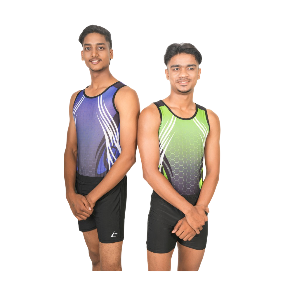Men's/Boy's Stage Striker Leotard with Shorts for Artistic Gymnastics, Yoga, & Gym Workouts
