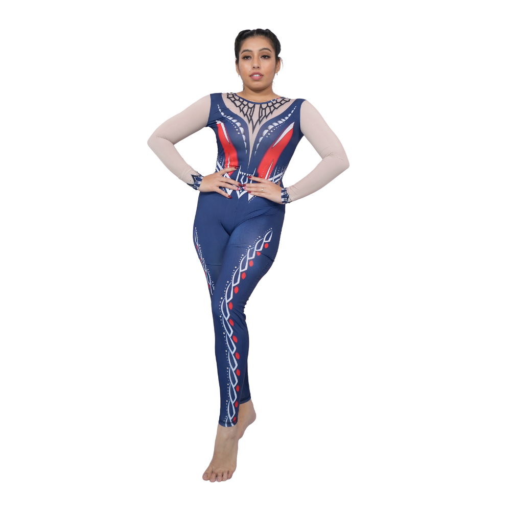 Aquamarine Unitard/Bodysuit for Rhythmic Gymnastics, zumba & Yoga