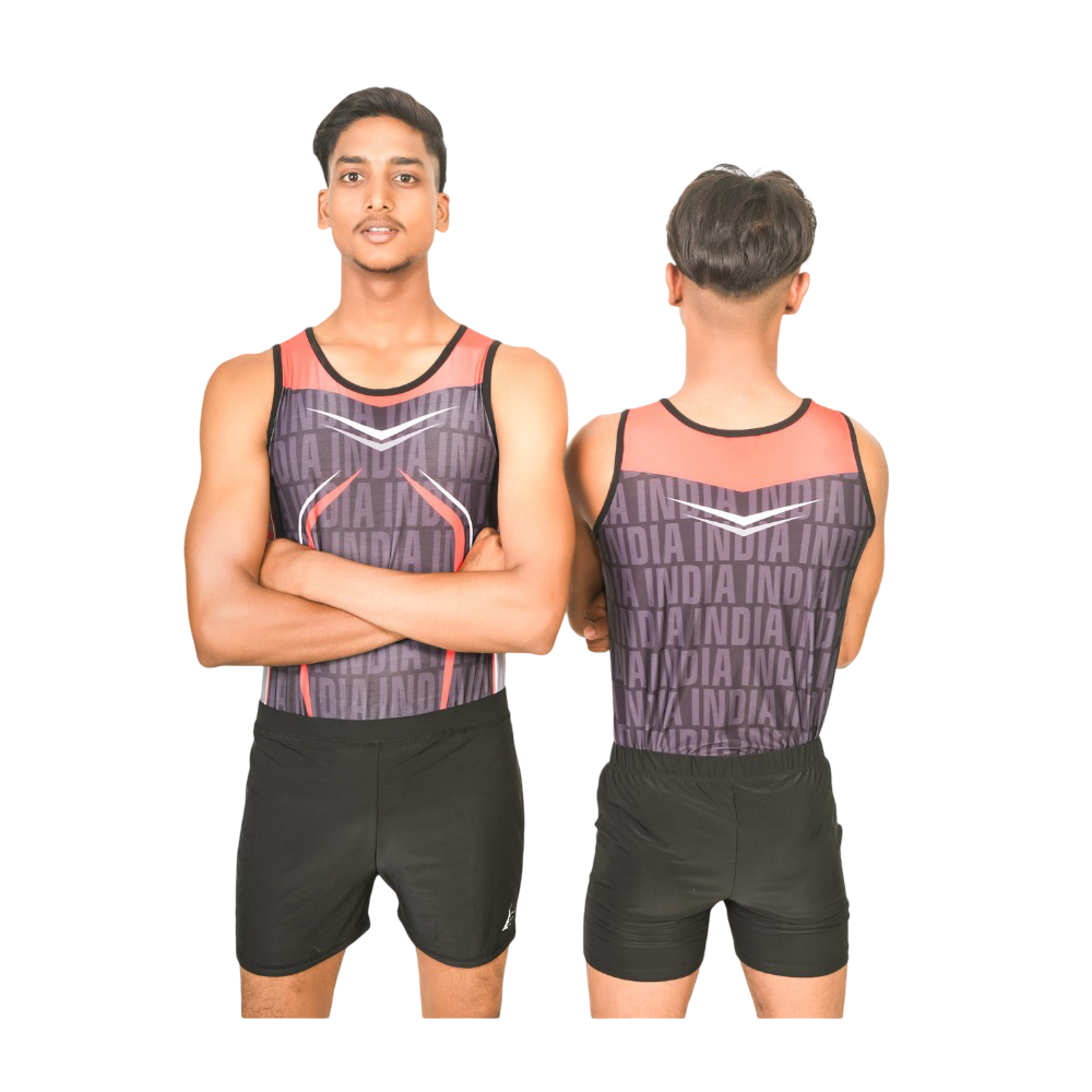 Podium Performer Leotard for Men & Boys for Artistic Gymnastics, Mallakhamb, Yoga & Other Physical Activities