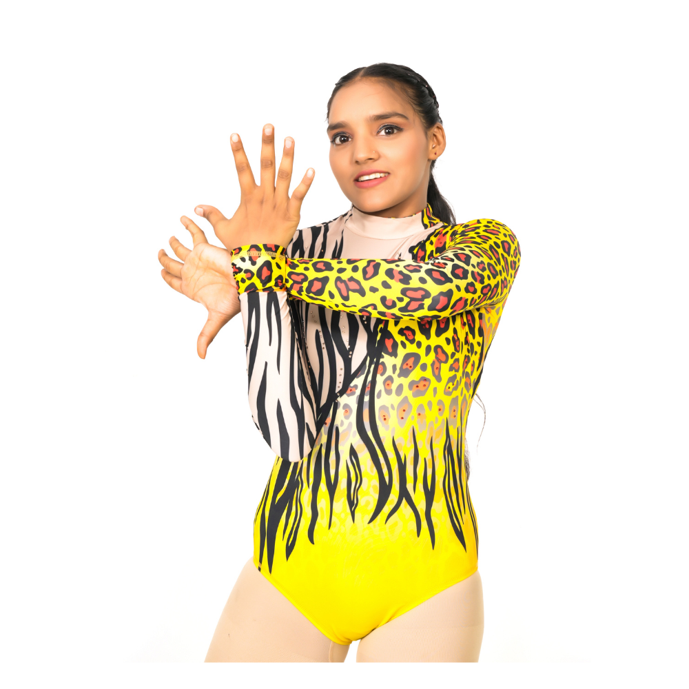 Queens Wild Fusion Leotard for Acrobatics, Aerobics, Step Up, Acro Dance, Trampoline and Trampoline Gymnatics