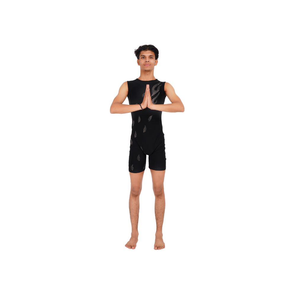 Unisex Tropical Energy Biketard designed for Pilates, Contortion, Cry Wheel , Circus, Ice, Blade & Figure Skating