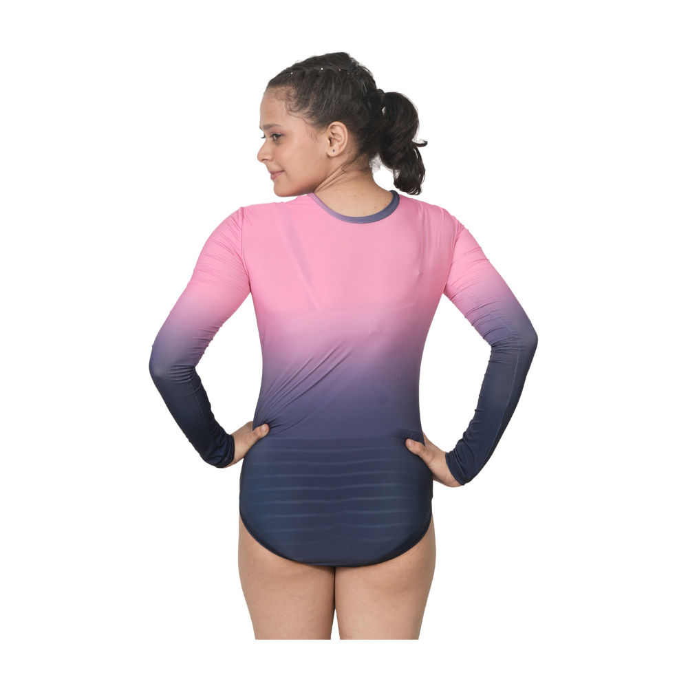 Pink Orchid Leotard for Gymnastics, Yoga, Aerial & Mallakhamb