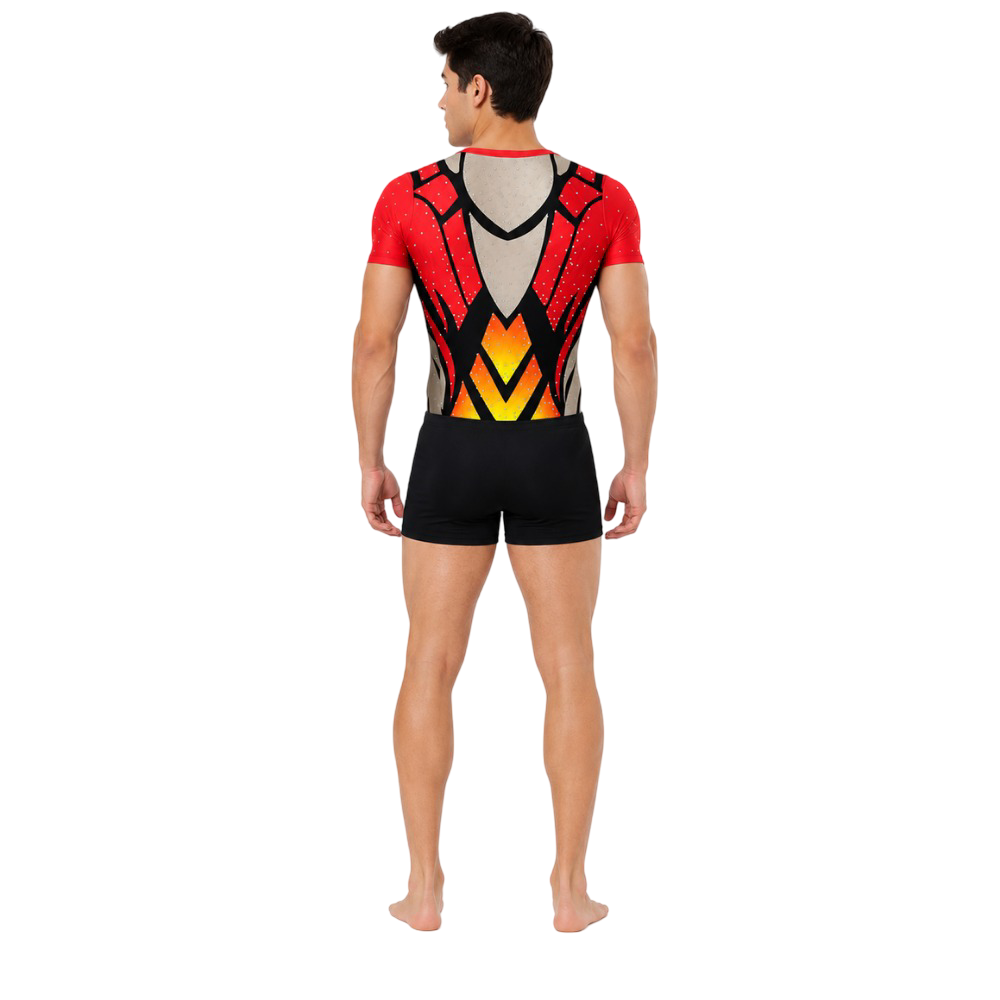 Boy_Men_Victory_Flame_Leotard_with_Shorts_Back