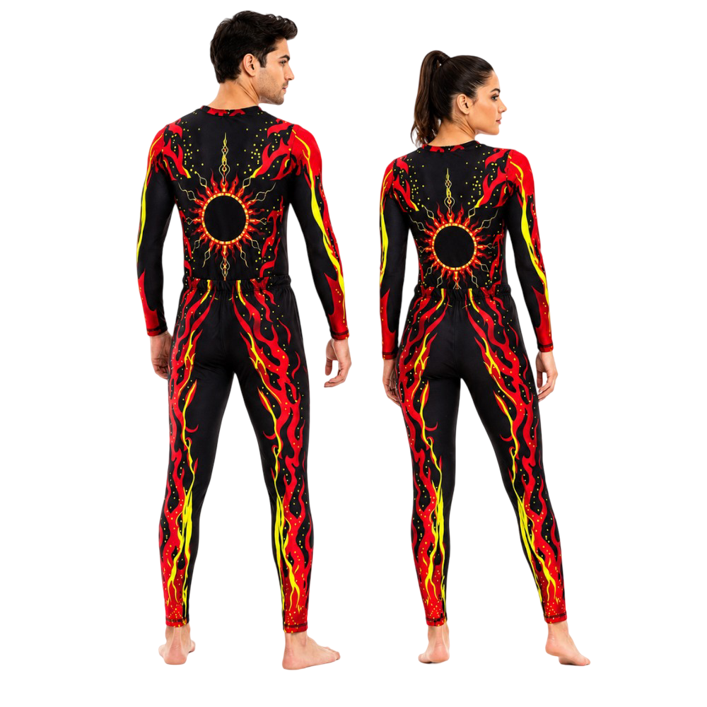 Printed Unisex Fuel the fire within  leotard with slex
