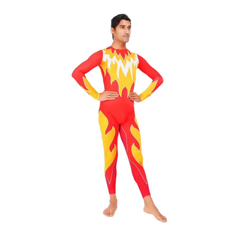 Lava Flow Unisex Unitard/Bodysuit for Yoga, Free Style Dance & Circus
