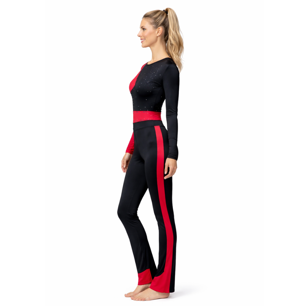 Dynamic Tri- Cut Fit Aerobics Costume Set