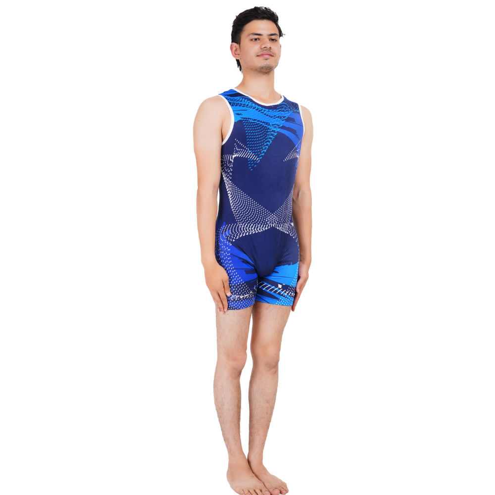 Unisex Deep Sea Biketard Trampoline Gymnastics, Yoga, Acrobatics, Aerobics, Mallakhamb & Fitness Training