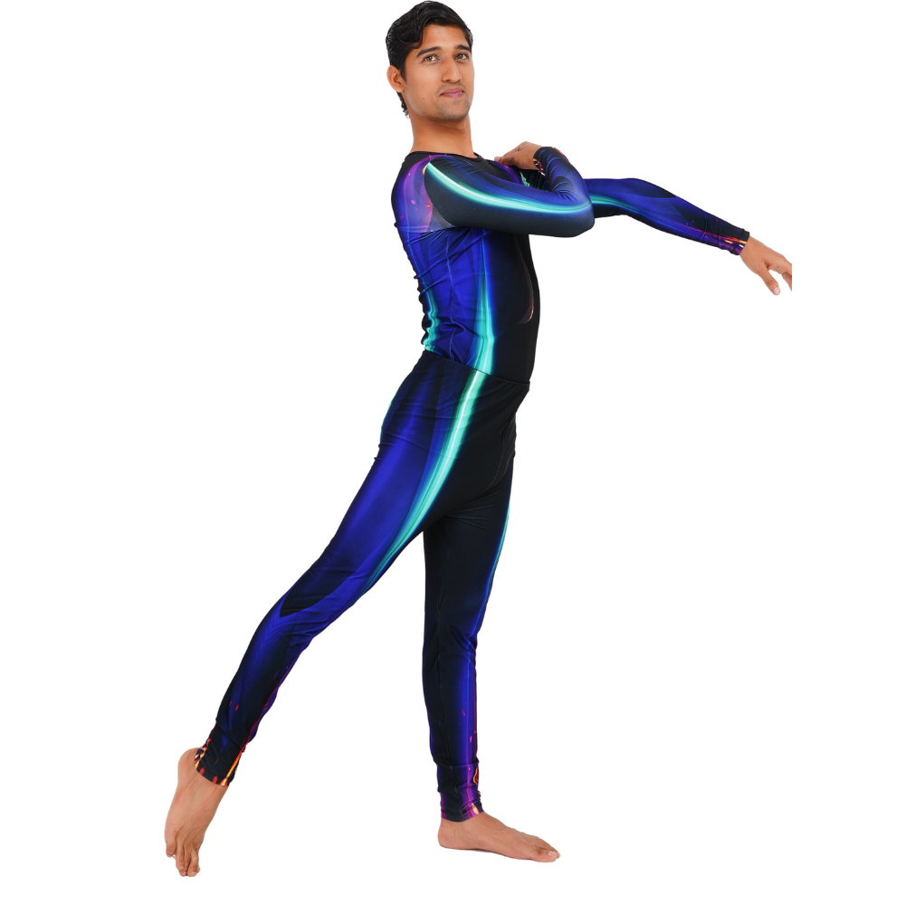 Chhatrapati Shivaji Sublimation Unisex Leotard with Leggings for Yoga, Pilates, Contortion & Gym Workout