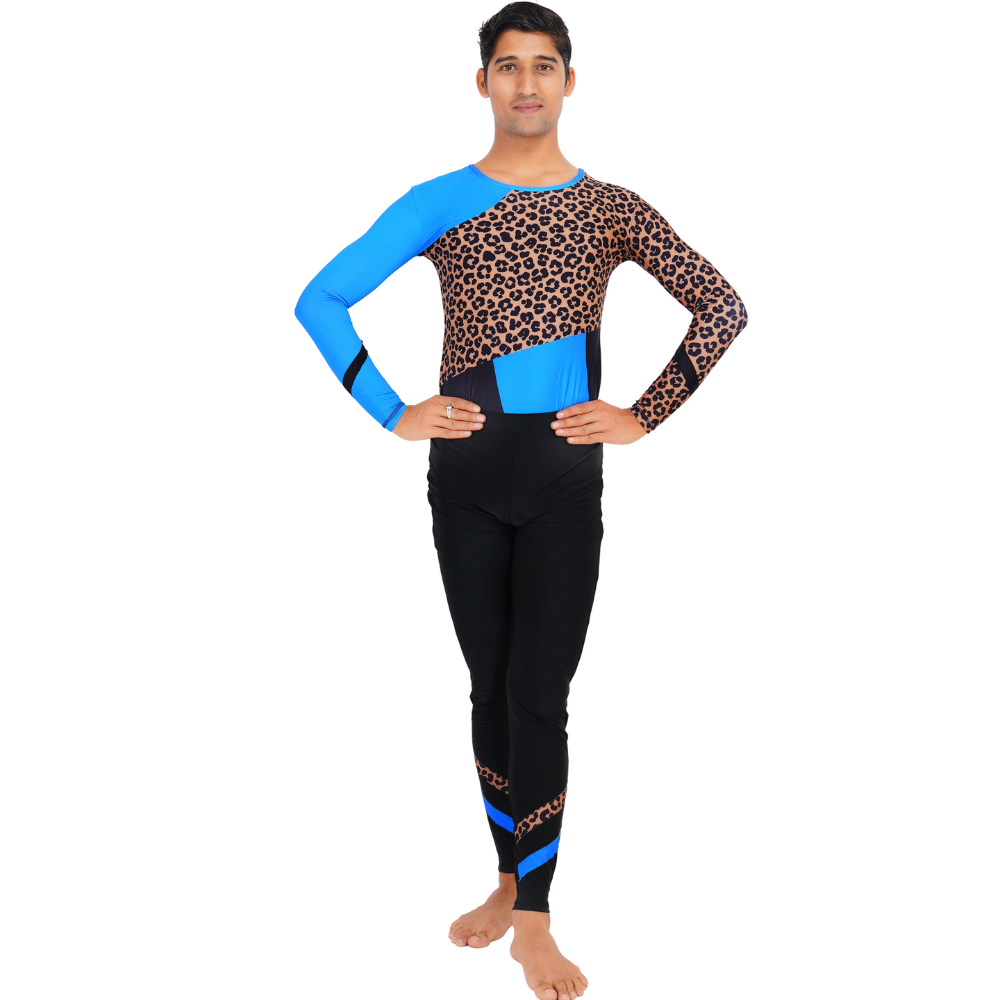 Unisex Tiger Streak Leotard with Leggings made for Yoga, Aerial, Devotional Dance & Performance