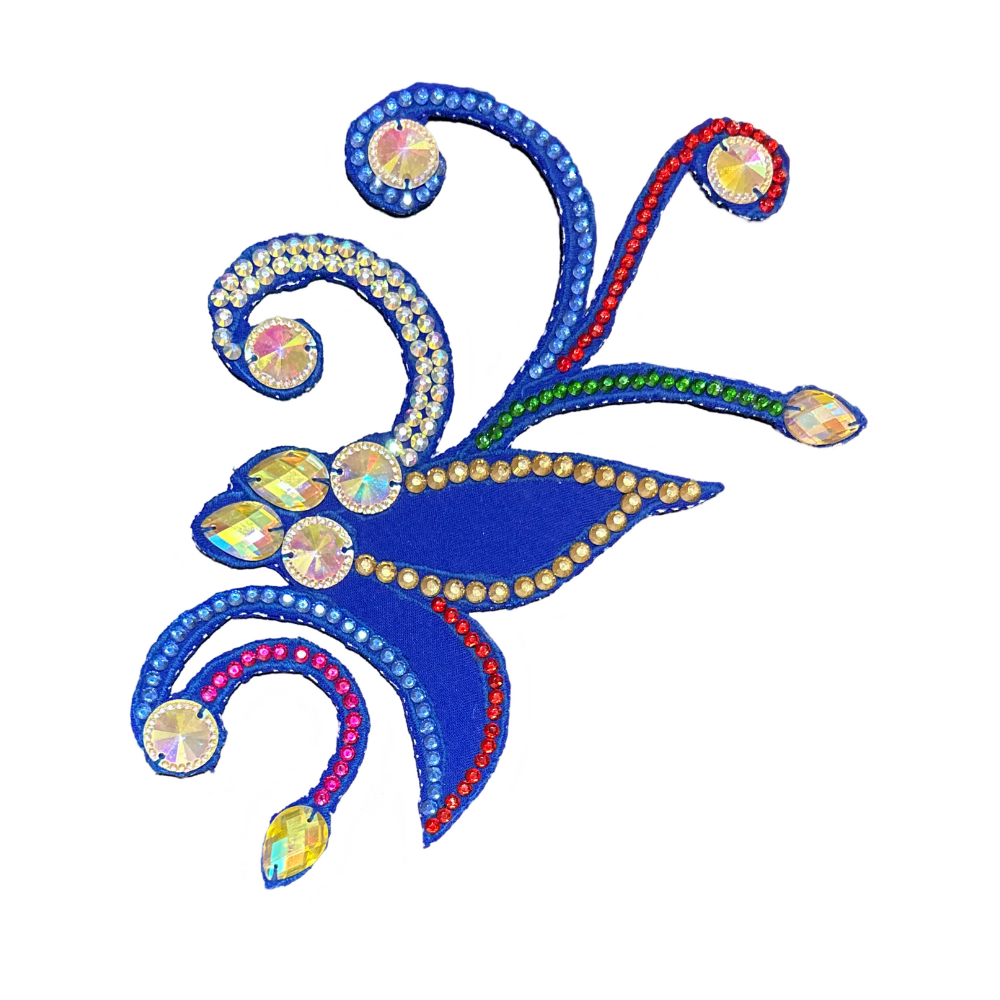 Blue bliss hair accessories for rhythmic gymnastics