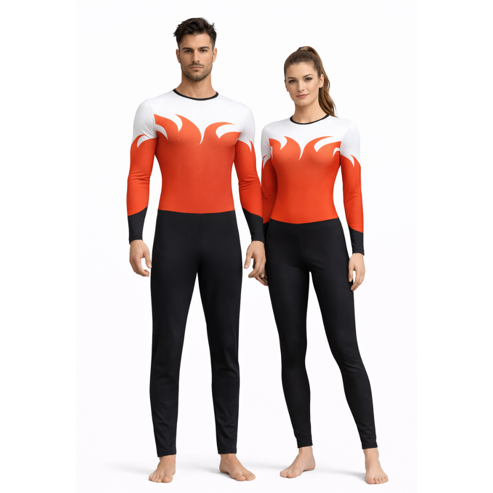 Unisex Mystic Waves Ganesha Leotard with Slex designed for Meditation, Yoga, Silk Aerial & Gym Workout