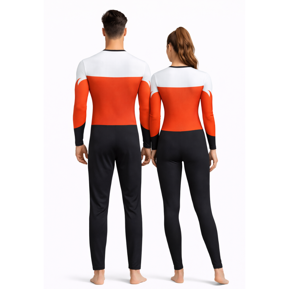 Unisex Mystic Waves Ganesha Leotard with Slex designed for Meditation, Yoga, Silk Aerial & Gym Workout