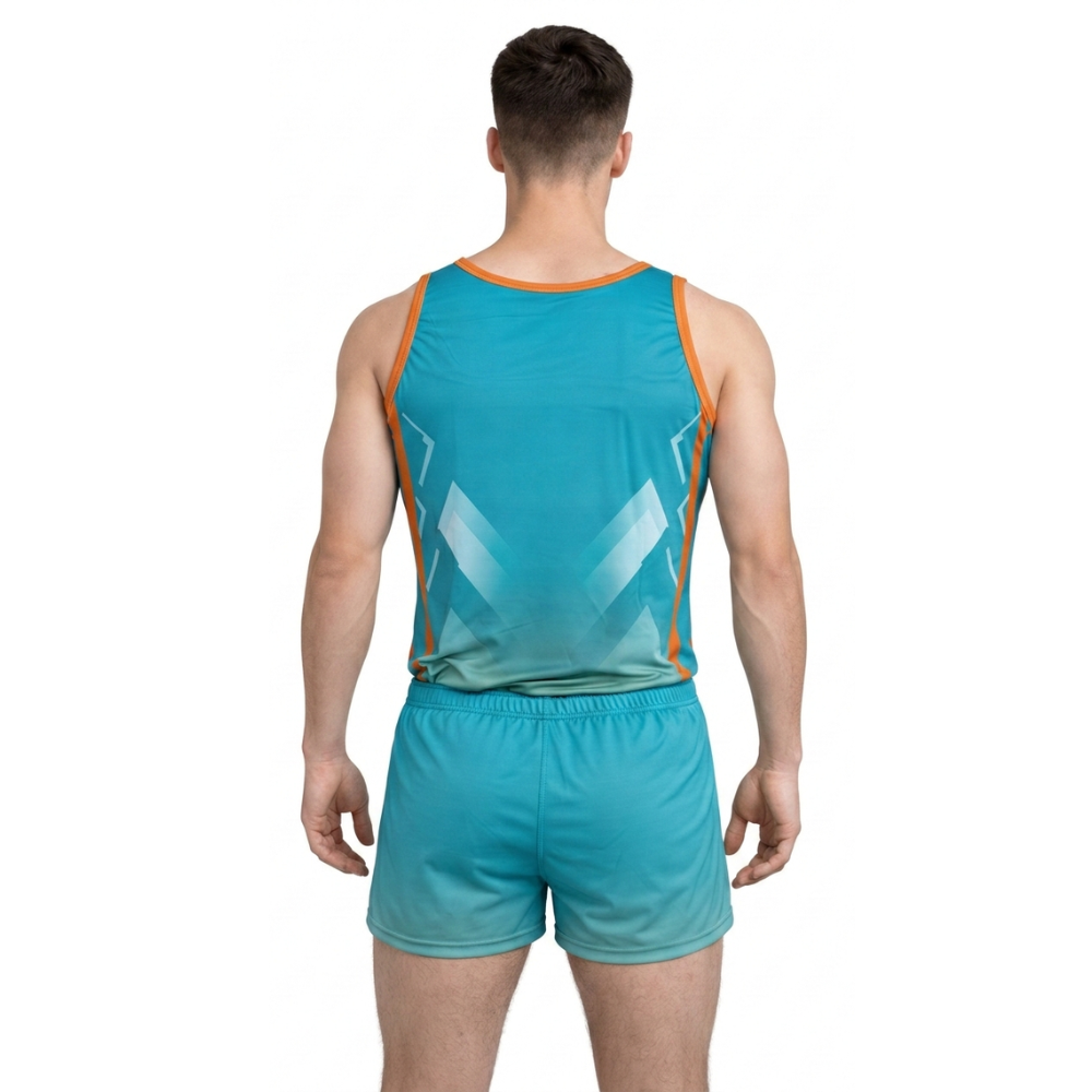 Zigzag Leotard for Men & Boys for Training and Competition in Artistic Gymnastics, Artistic Yoga, Gym Workouts & Other Physical Activities