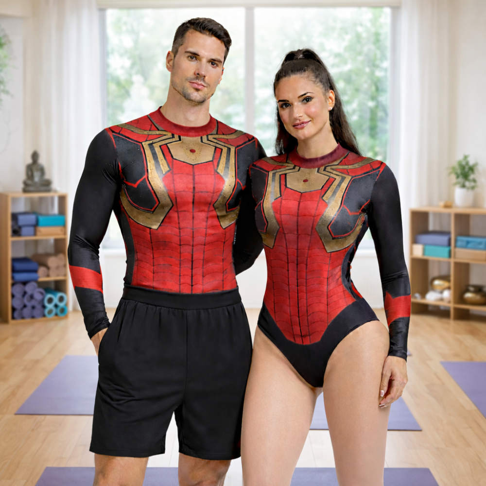 Web Warrior Unisex Competitive Leotard for Gymnastics, Acrobatics, Aerobics, Trampoline and Rhythmic Yoga