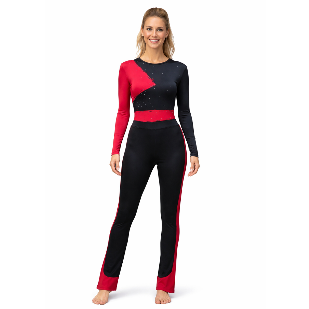 Dynamic Tri- Cut Fit Aerobics Costume Set