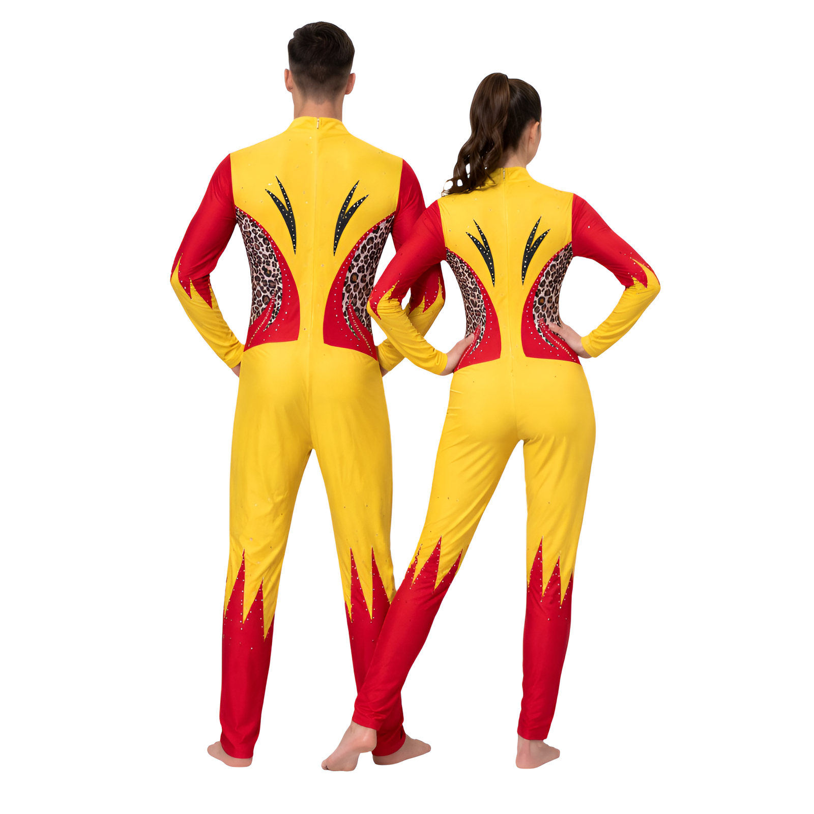 Elite Golden Hour Glow Unitard/Bodysuit for Yoga, Aerial, Blade Skating & Devotional Dance