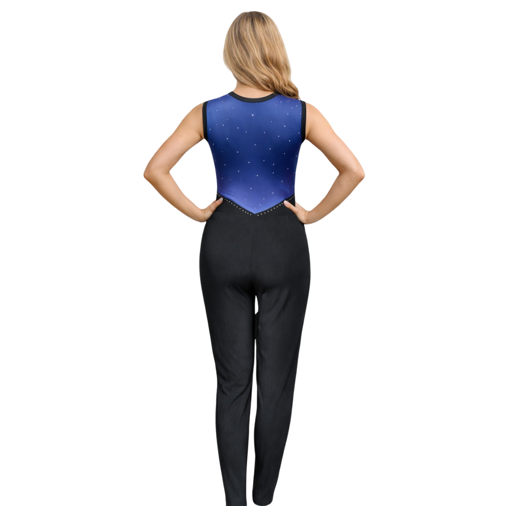Black Magic Glow Leotard , for Gymnastics, Yoga, Aerial & Other Physical Activity Fabric lycra