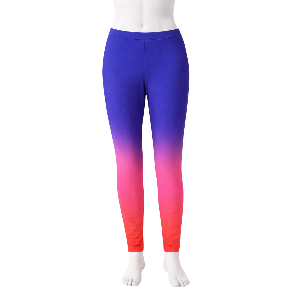 Comfortable Oodles of Luck Yoga & Sports Leggings – Elastic Waist & Gradient Effect
