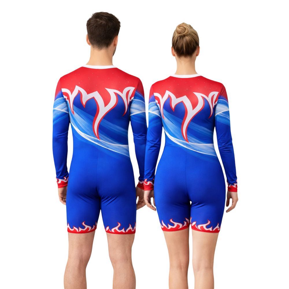 Starlit Harmony Unisex Biketard tailored for Yoga, Skating, Cycling, Wrestling, Powerlifting & Other Physical Activity
