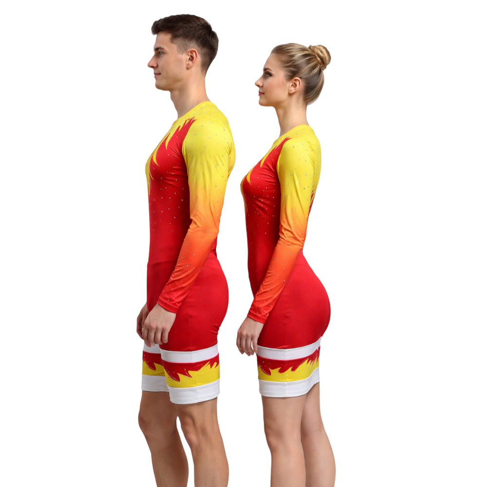 Unisex Live the Energy Biketard for Yoga, Acro & Step Up Dance & Blade Skating