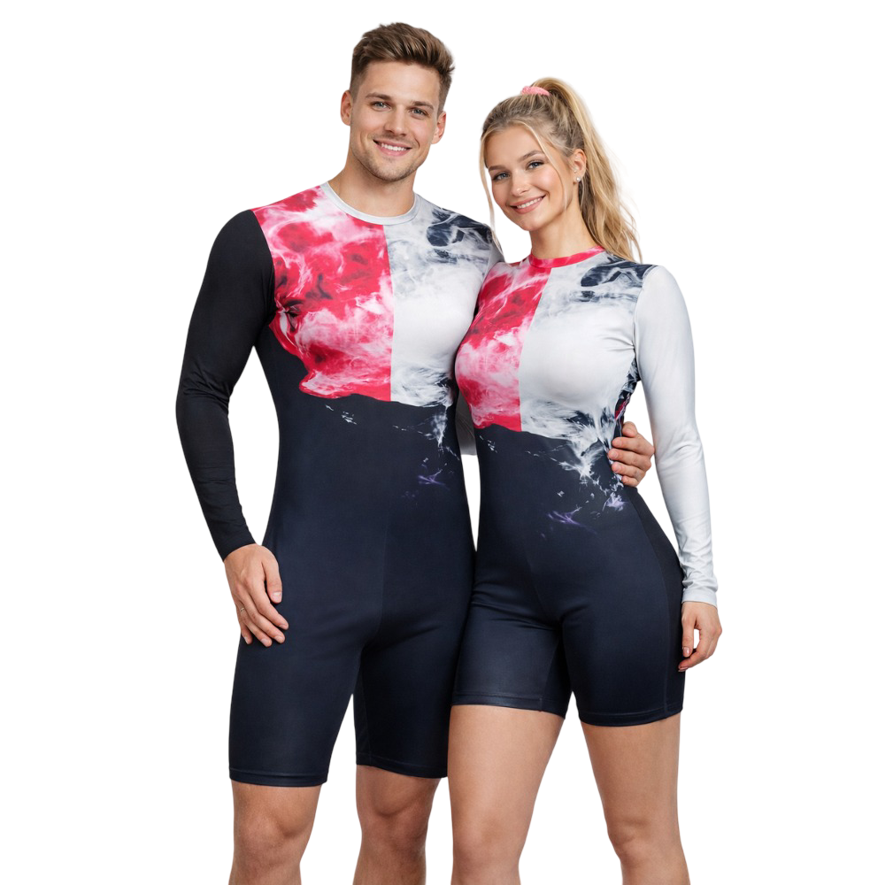 Mist Rush Biketard for Yoga Acrobatics, Aerobics, Dance & Other Physical Activity