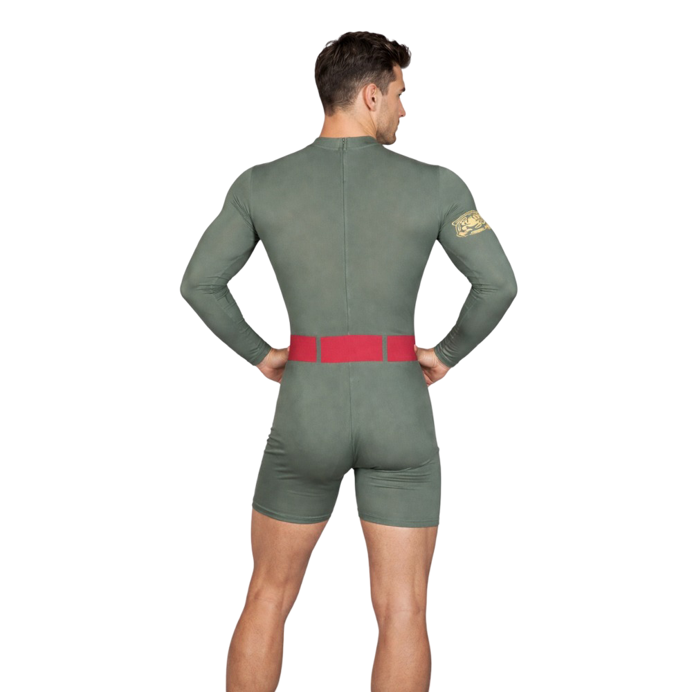 Shield of Honor Biketard Engineered for Acrobatics, Aerobics, Yoga & Police Theme Performance