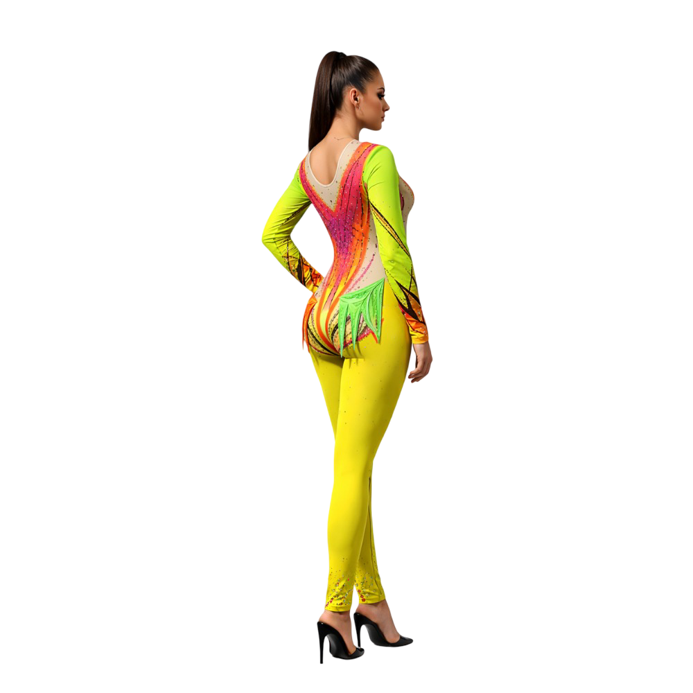 Golden Harmoney Rhythmic Yoga Costume Set