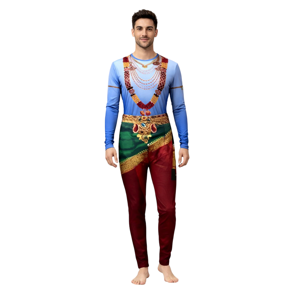 Veer Hanuman Leotard with Leggings Set made for Yoga & Devotional Dance