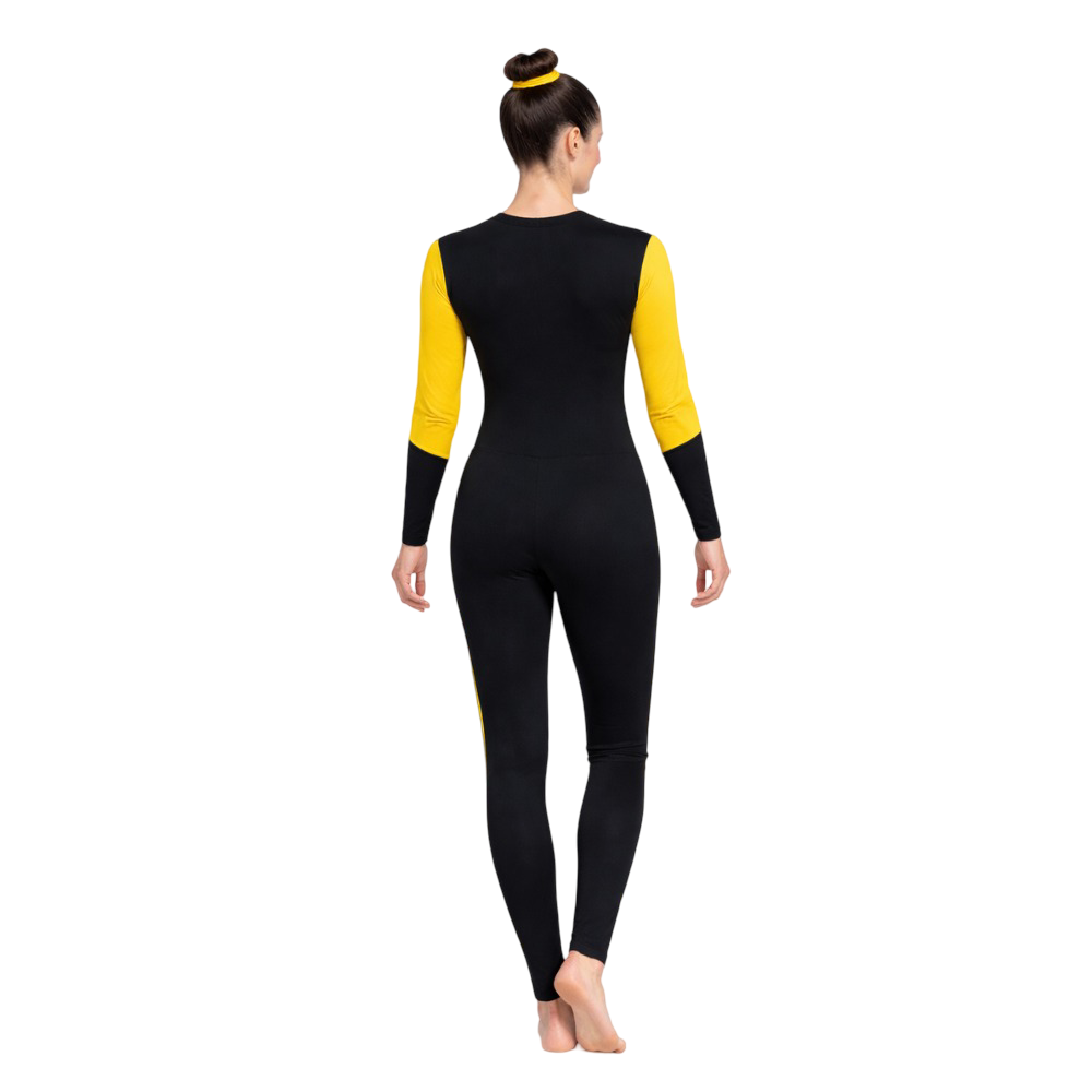 Yellow Hue Leotard with leggings designed for Contortion, Silk Aerial, Yoga & Running
