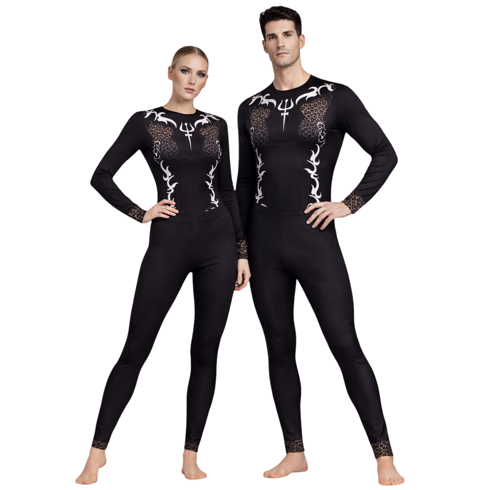 Unisex Versatile Lord Shiva Theme based leotard with leggings for Devotional Yoga Performance & Dance