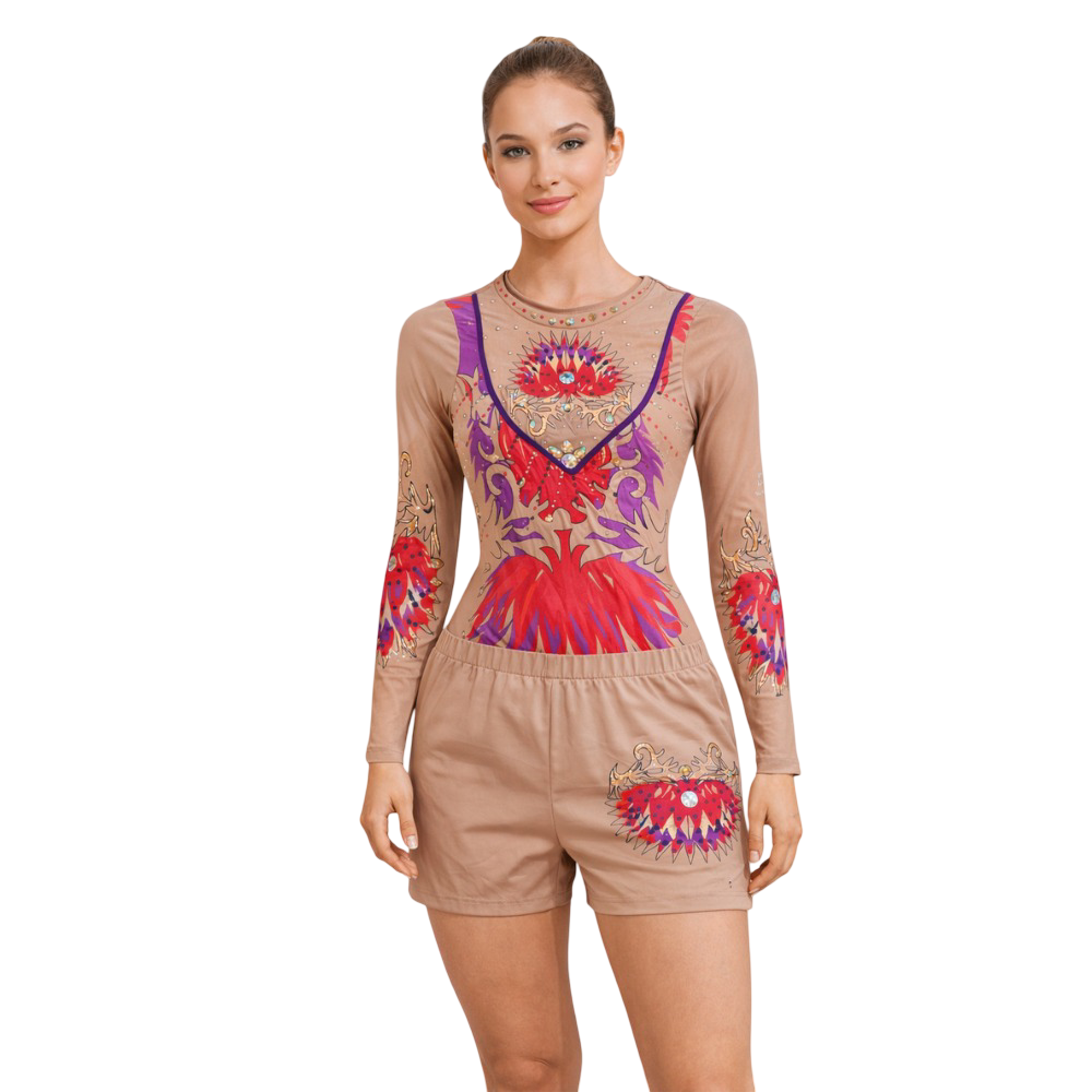 Chroma Leotard Set for Yoga, Artistic Gymnastics, Mallakhamb & Dance