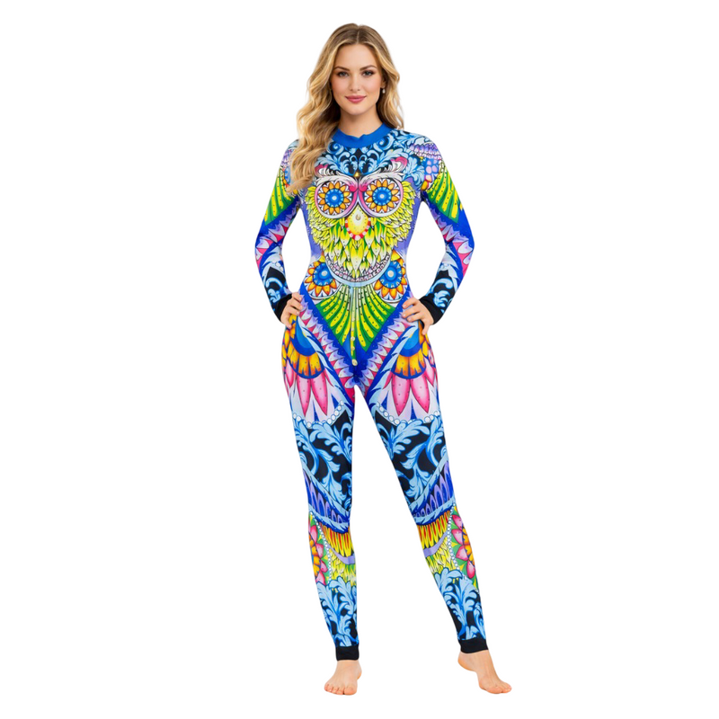 Exclusive Maa Shreem Fully Printed Unitard/Bodysuit Is Dedicated to Yoga, Rhythmic Gymnastics, Aerial & Ice Skating