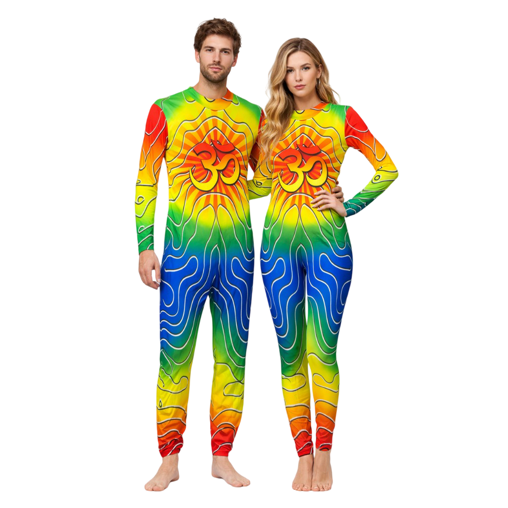 Chakra Harmony Unisex Unitard/Bodysuit for Yoga, Meditation & Stage Performance