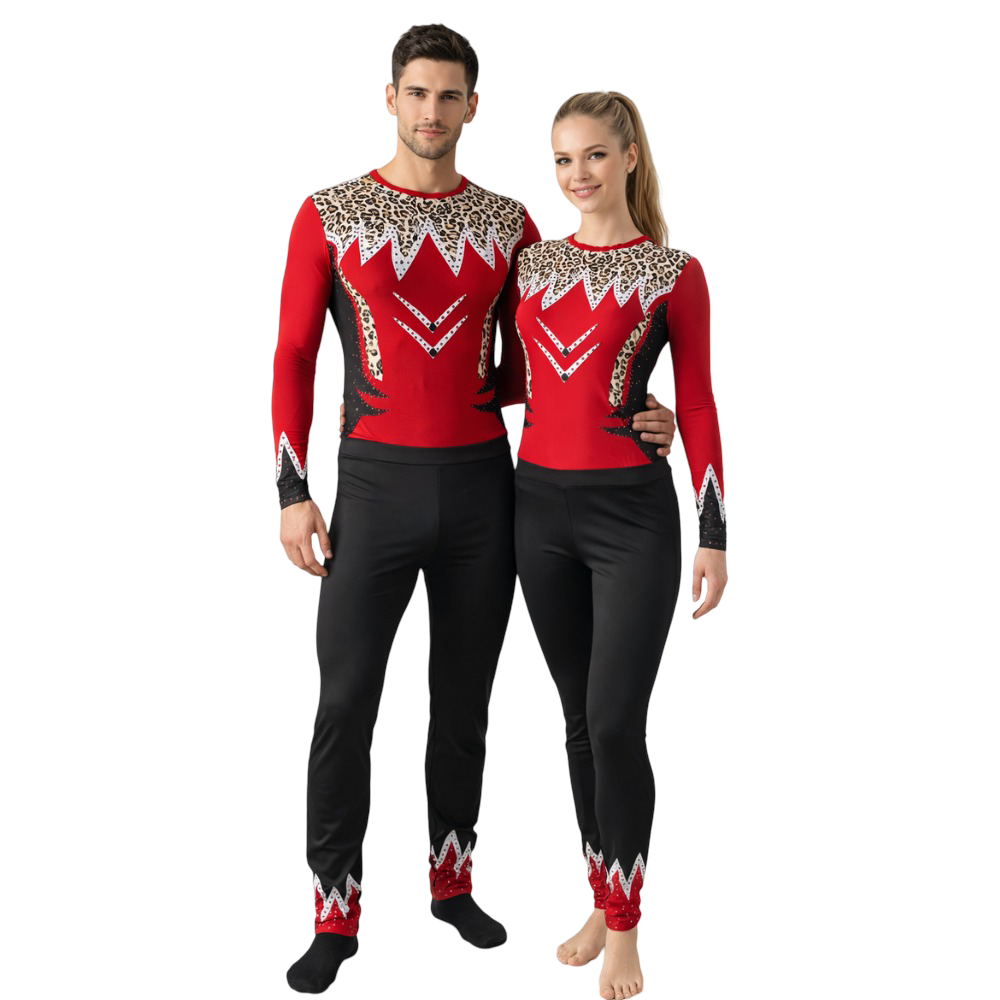 Unisex Shiva Warrior Unitard/One Piece Bodysuit for Yoga devotional stage & Competition performance