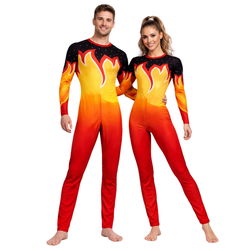 Classic Streamlined Unisex Unitard/Jumpsuit for Yoga, Blade & Roller Skating