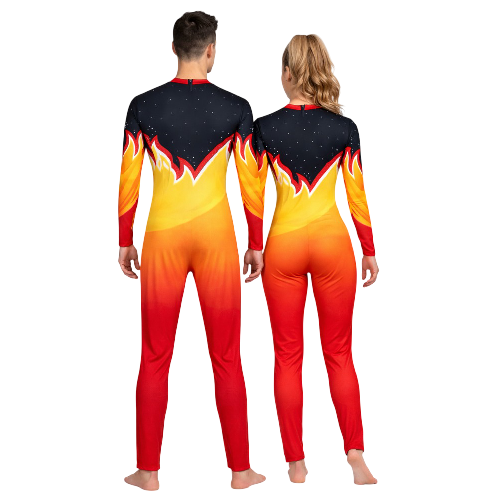 Classic Streamlined Unisex Unitard/Jumpsuit for Yoga, Blade & Roller Skating