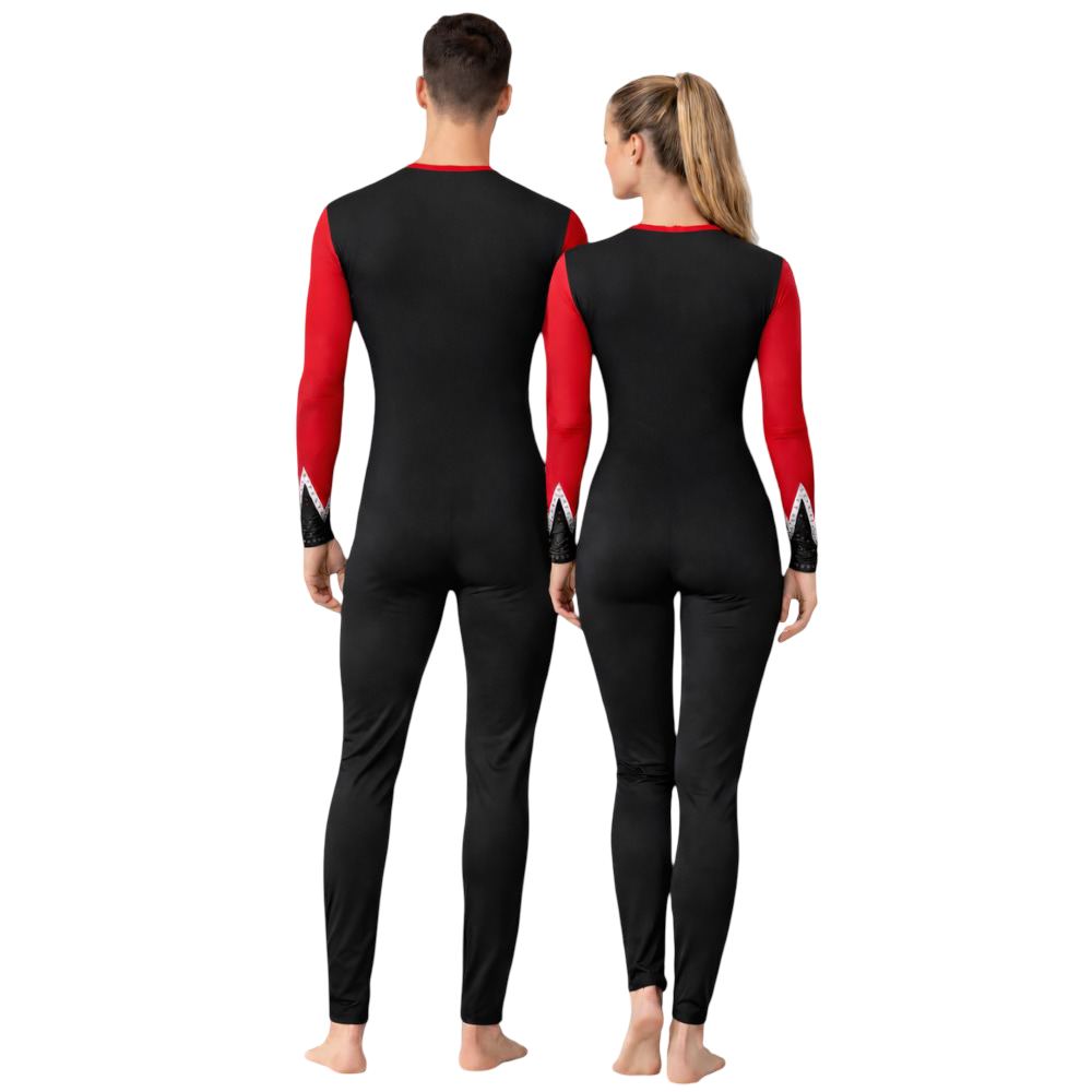 Unisex, Full Sleeves Shivay Bodysuit/Unitard for Yoga, Devotional Dance, Step up, Acro Dance, Aerial, Ice & Blade Skating