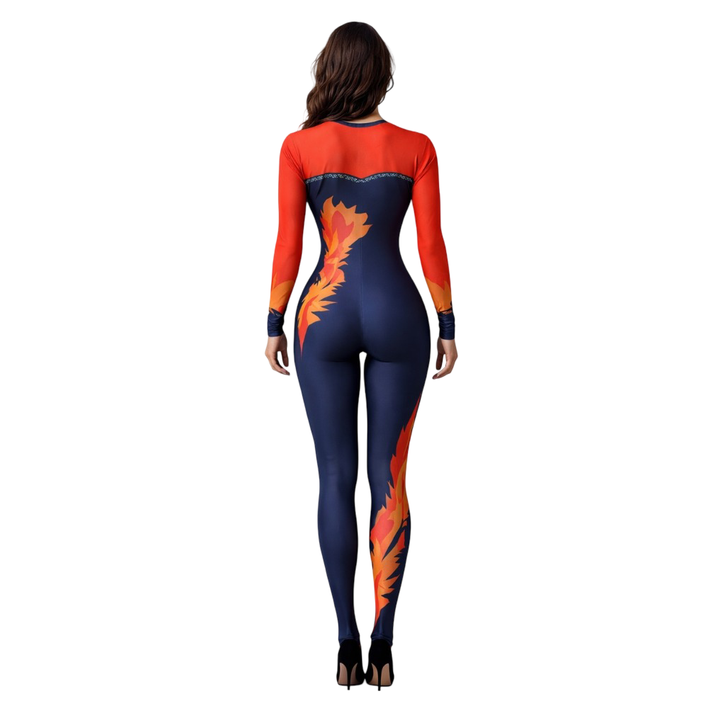 Maa Kali Theme Based Unitard/ One Piece Costume tailored for Yoga & Devotional Dance