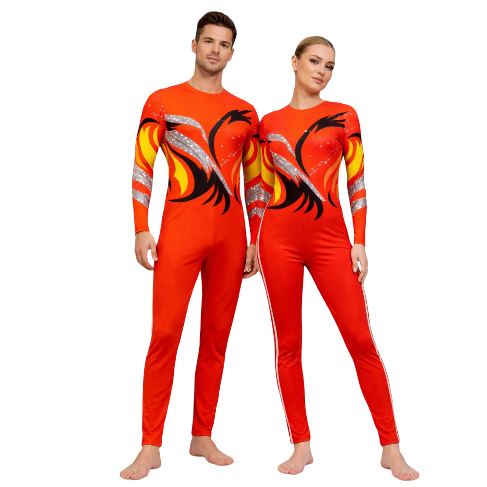Redvide Unitard/Bodysuit tailored for Yoga, Contortion, Circus & Zumba