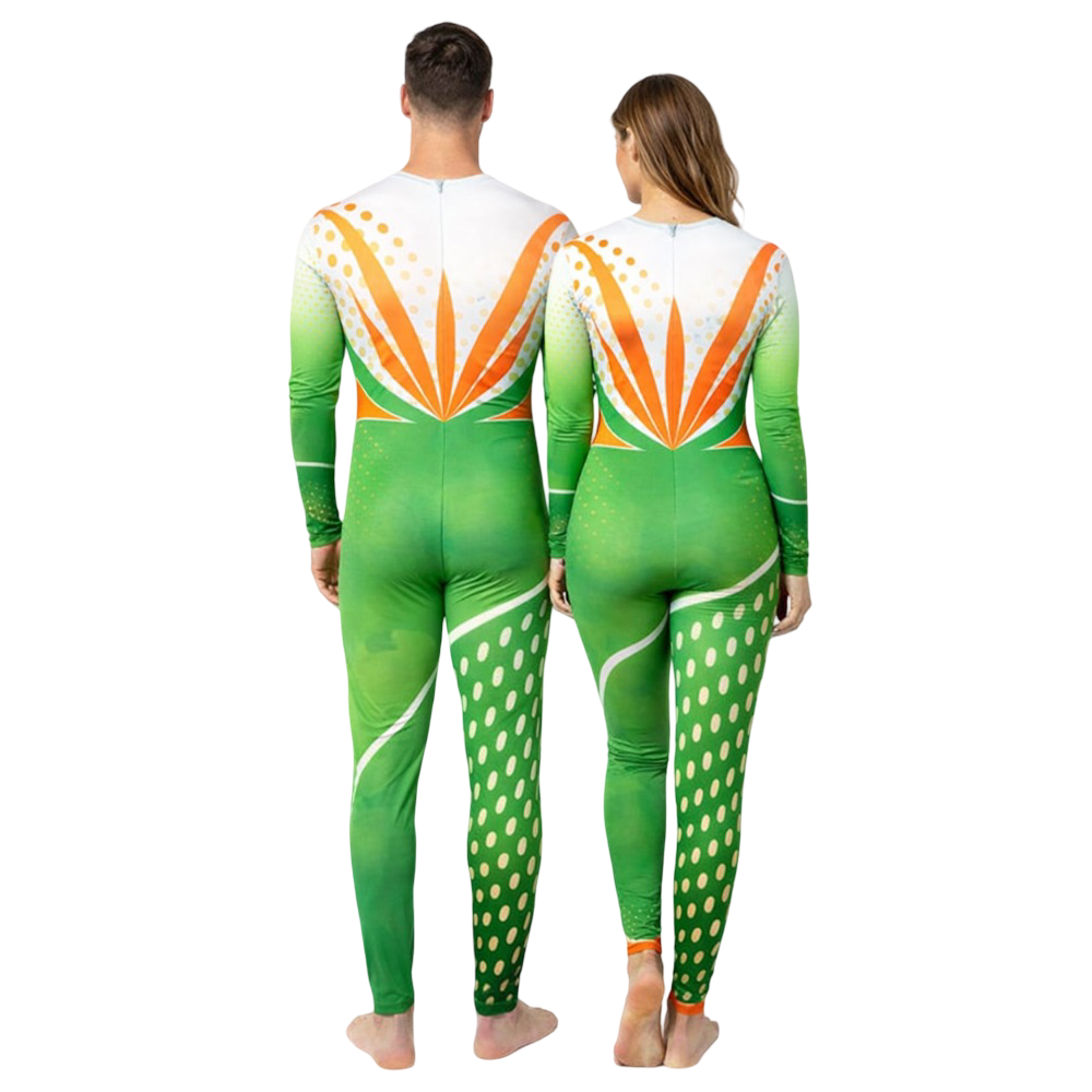 Unisex Unity In Tri Unitard/Bodysuit designed for Yoga, Patriotic Performance