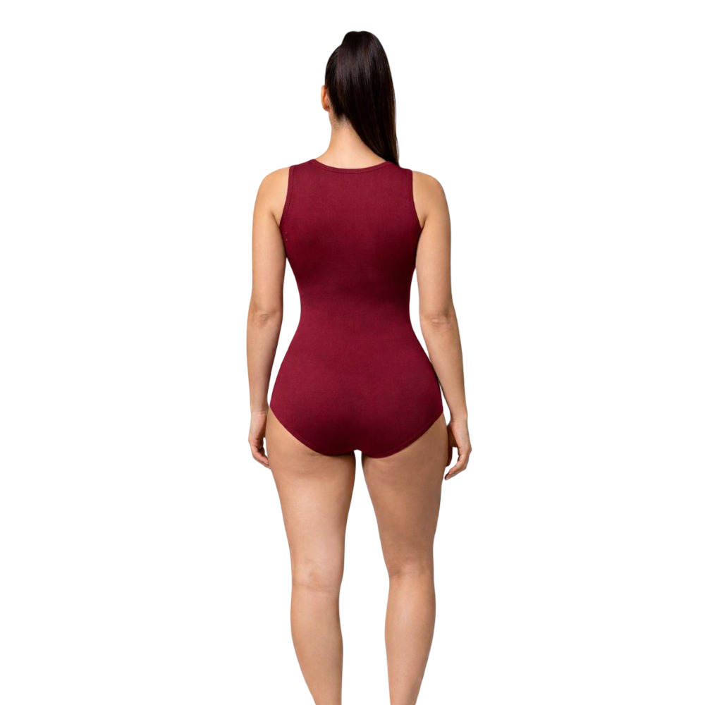 Wine Trinetra, Sleeveless Leotard for Gymnastics, Mallakhamb, Aerial ,Skating & Yoga