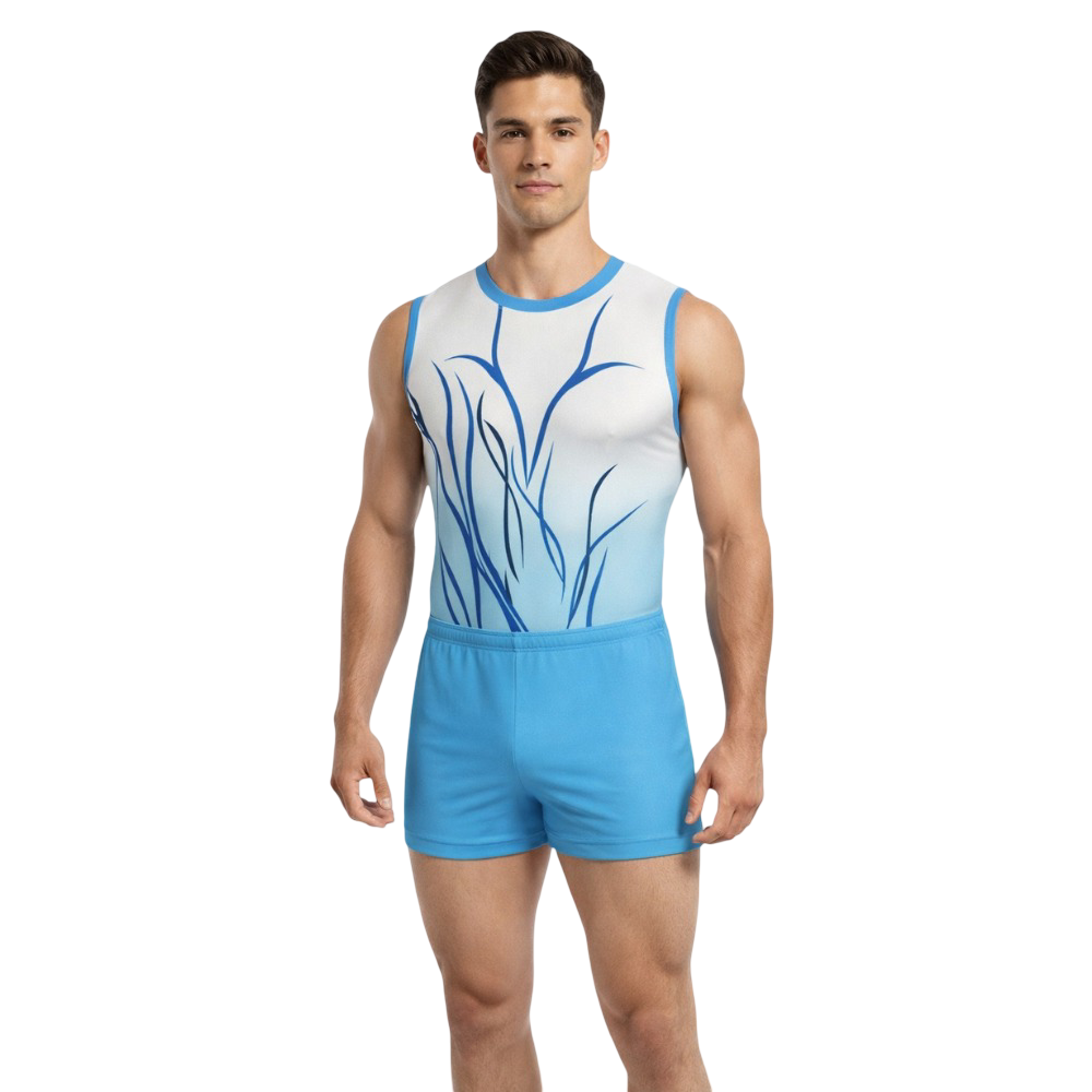 Boys’ & Men’s Jungle Print Costume Set, Designed for Artistic Gymnastics, Artistic Yoga, Mallakhamb, and Other Physical Activities