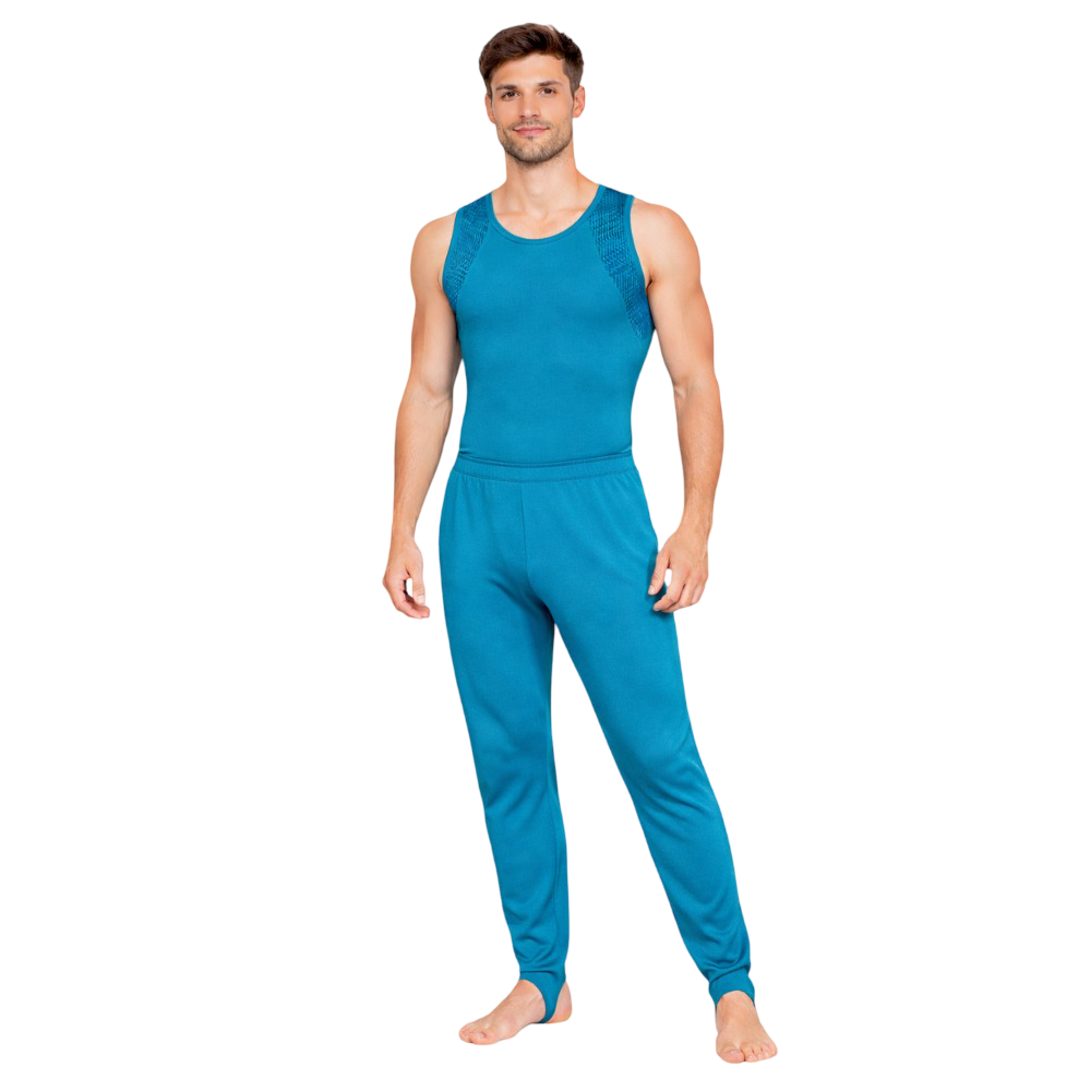 Teal Tail Costume Set, Designed for Artistic Gymnastics, Artistic Yoga, Gym Workouts, and Other Physical Activities