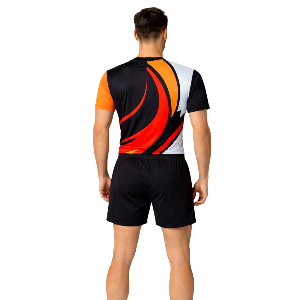 Eclipse Print Aerobics Leotard With Shorts For Boys