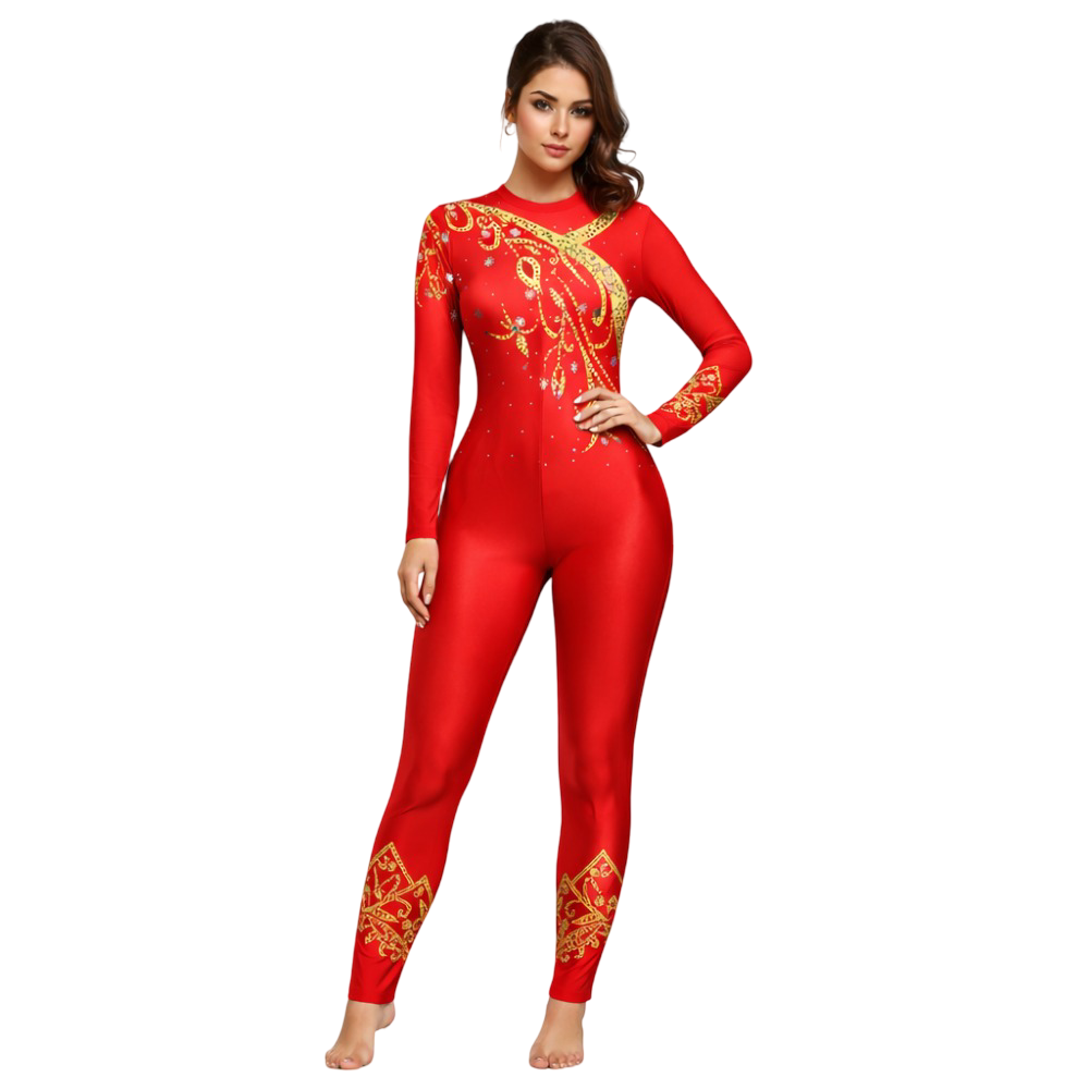 Maa Varalakshmi Unitard for Yoga, Aerial, Ice Skating & Devotional Dance