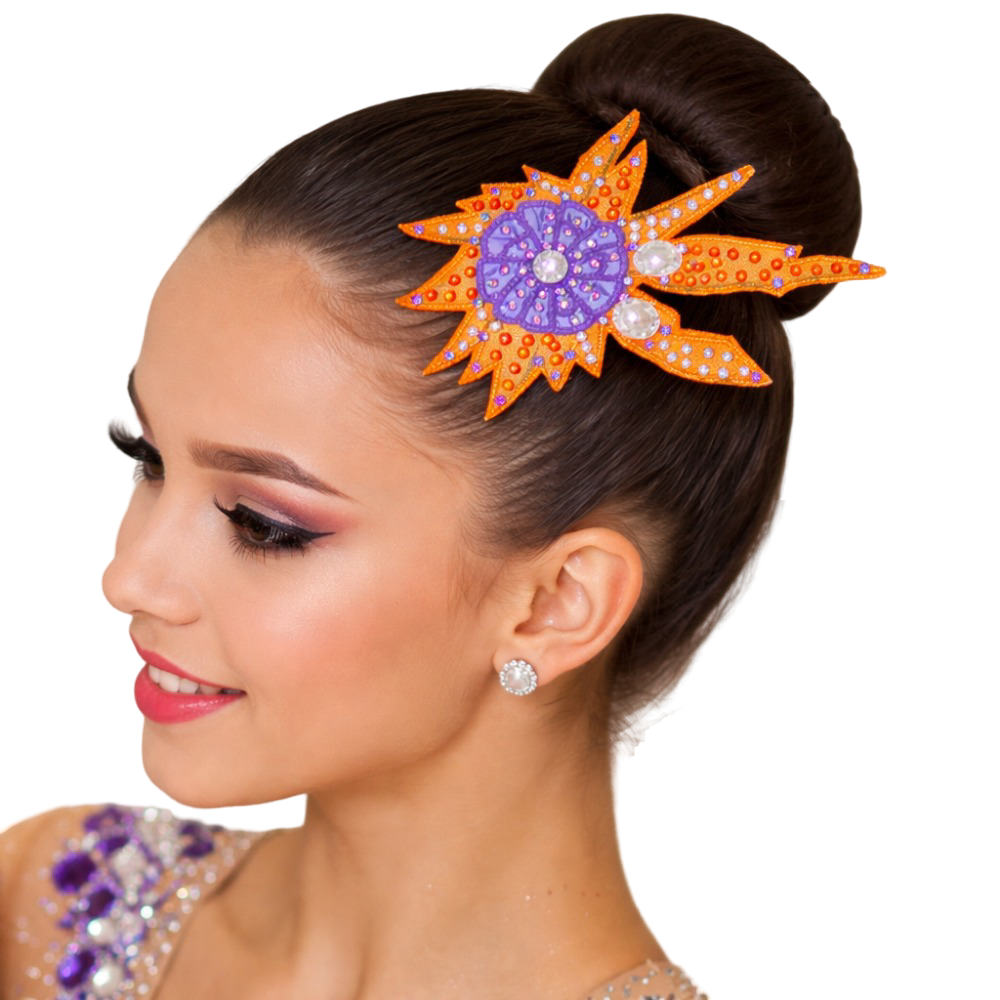 Wild fusion hair accessory for rhythmic gymnastics