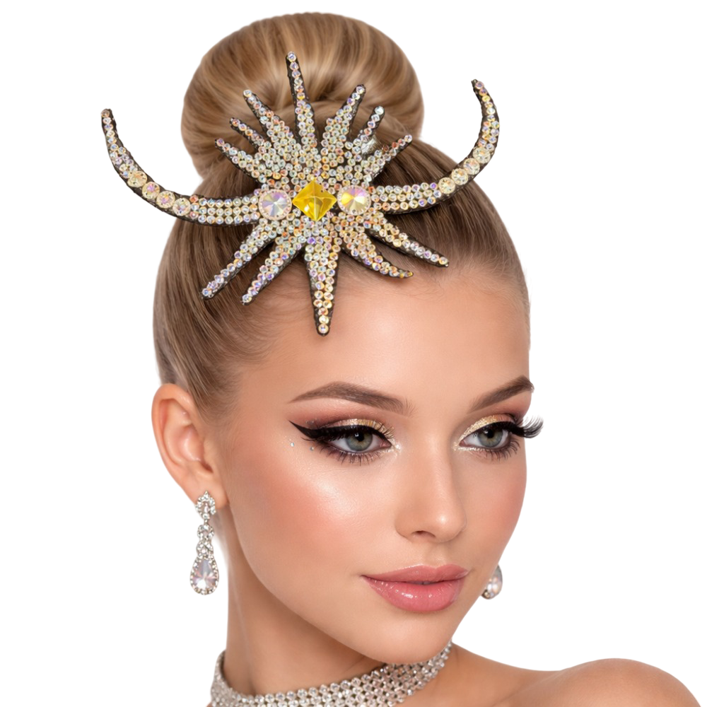 Rainbow bliss hair Accessory for rhythmic gymnastics