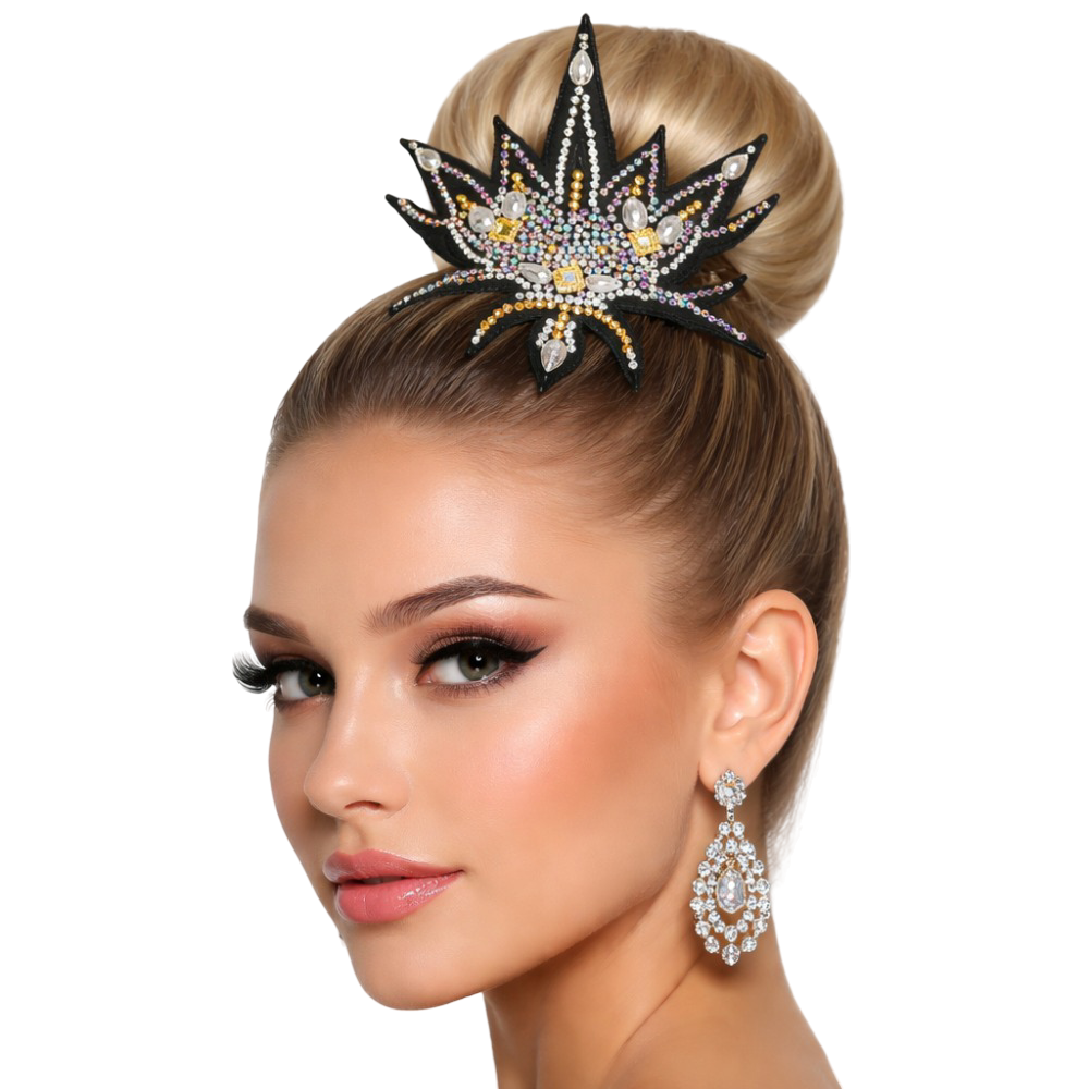 Inner glow hair accessory for rhythmic gymnastics