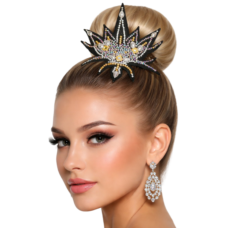 Inner glow hair accessory for rhythmic gymnastics