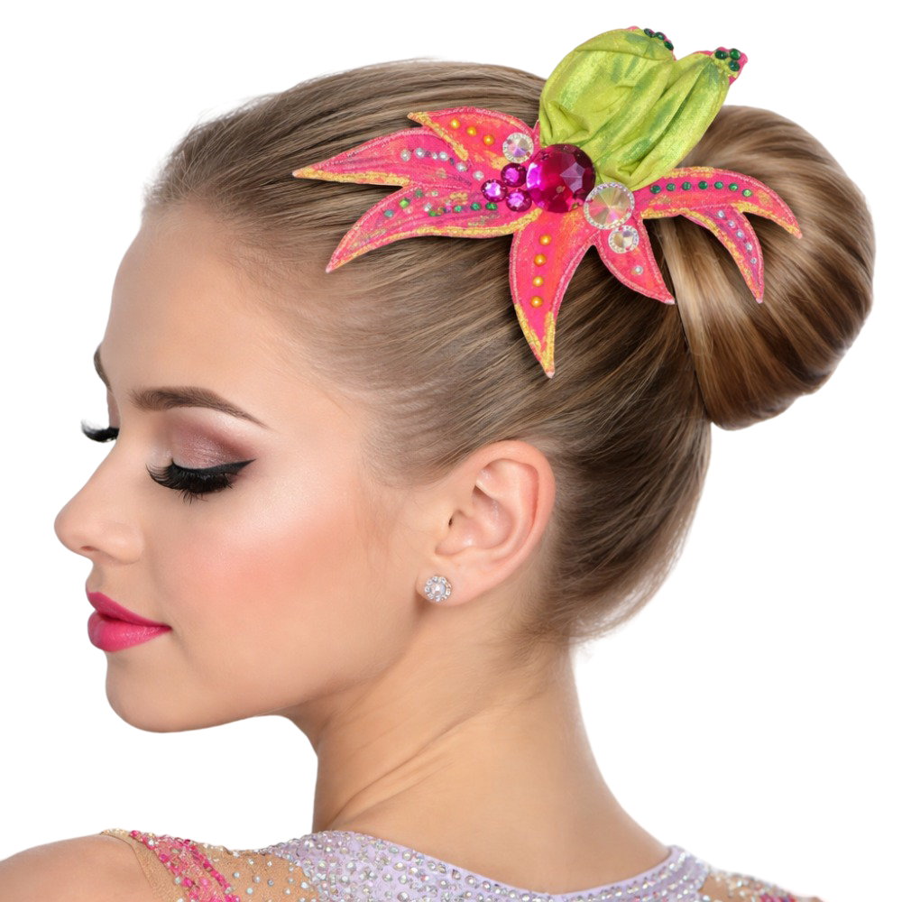 Neon Radiant hair accessory for rhythmic gymnastics